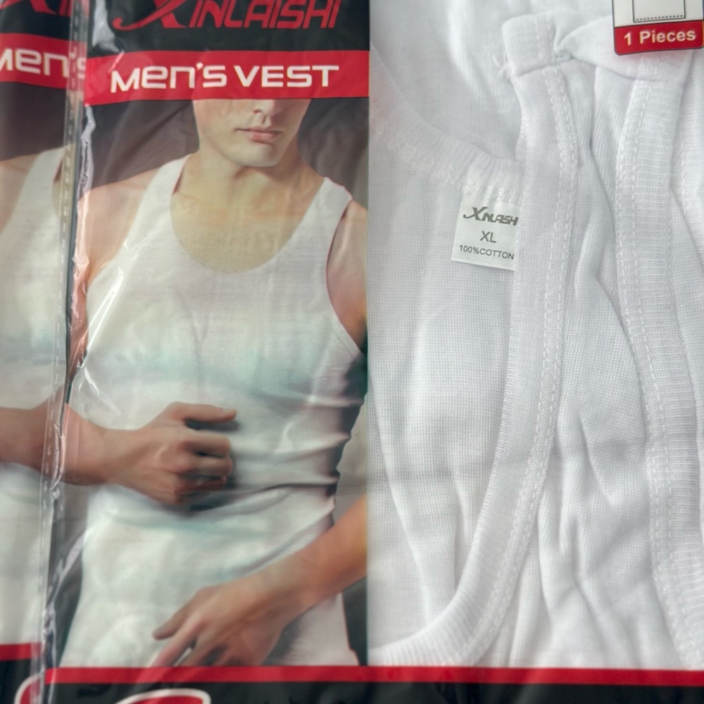 Pack of 8 Men’s Cotton Tank - Picture 5 of 6